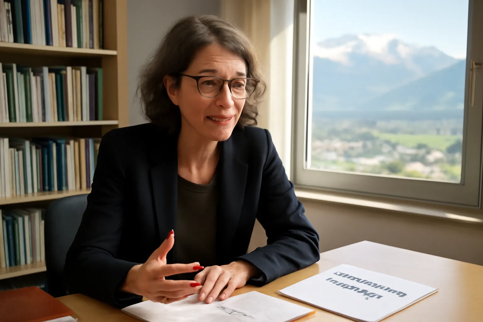 Sociologue interviewée sur l'intégration culturelle des couples mixtes en Savoie